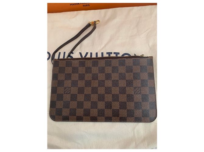 Louis Vuitton Handschuhe Braun Kunstleder - Ansicht 4