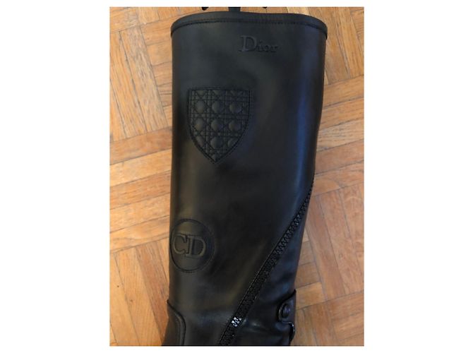 Botas de montar Dior en piel negra Negro - vista 3