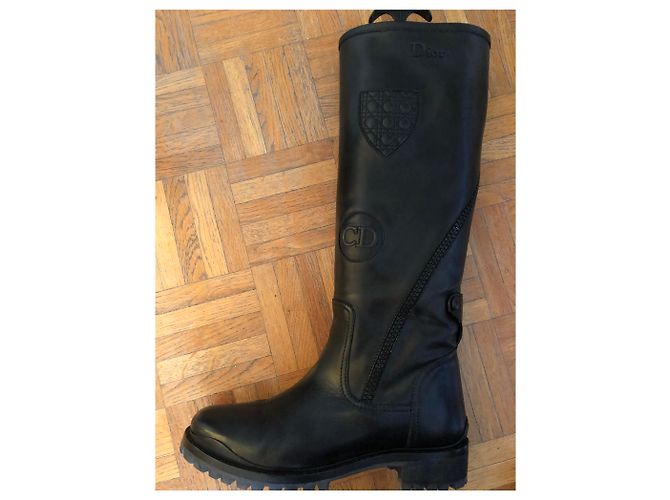 Botas de montar Dior en piel negra Negro - vista 4