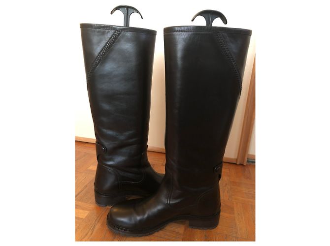 Botas de montar Dior en piel negra Negro - vista 8