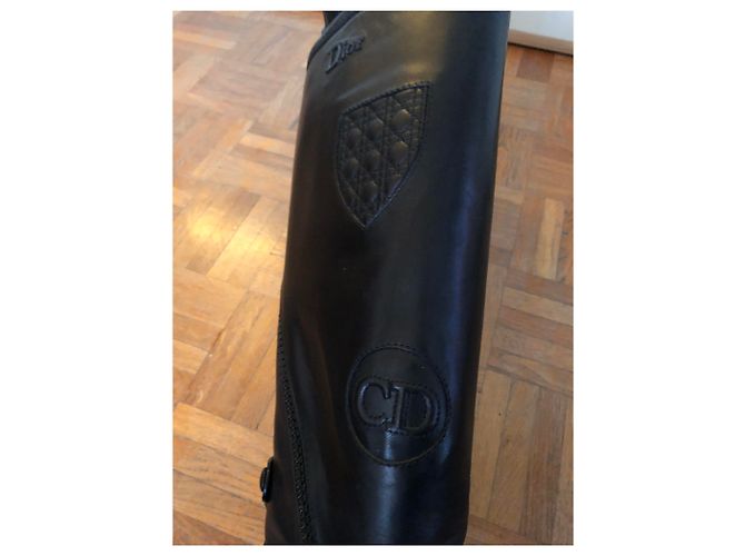 Botas de montar Dior en piel negra Negro - vista 9