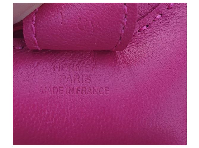 Hermès Rodeo Charm Klein Leder Rosa Pink - Ansicht 2