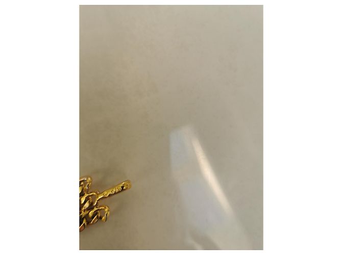 Cinturón Chanel de cadena dorada con colgantes C Dorado - vista 9