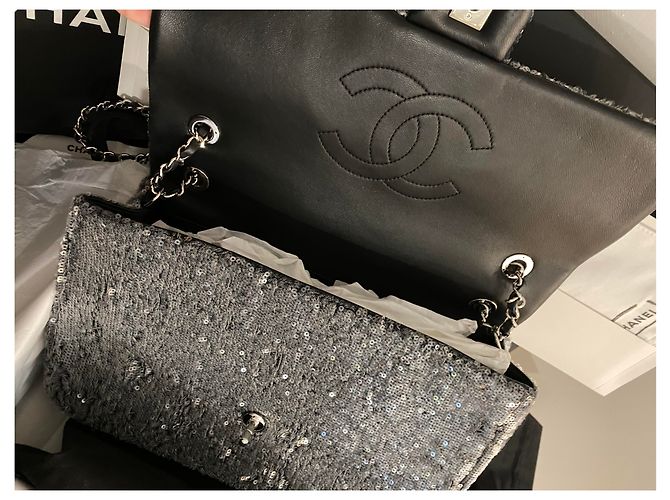 Autre Marque Modello grande glitter senza tempo Grigio - vista 11