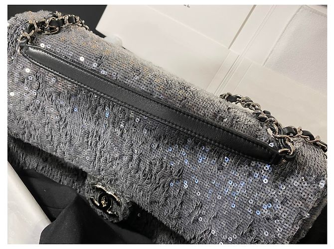 Autre Marque Modello grande glitter senza tempo Grigio - vista 26