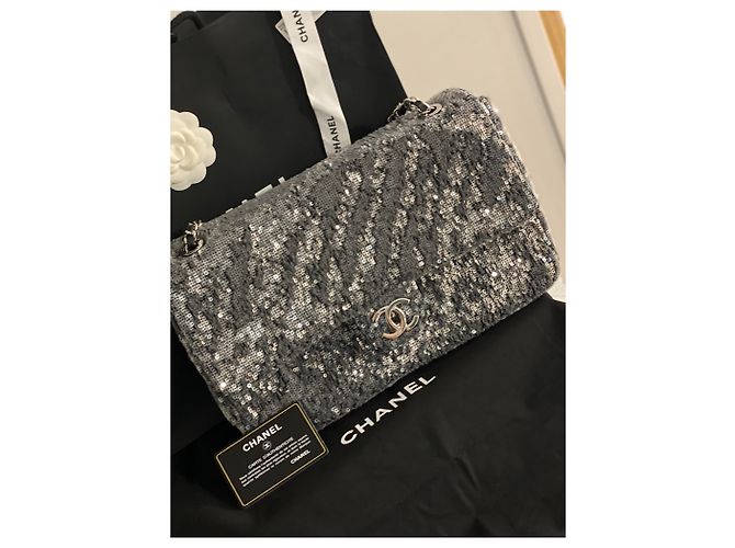 Autre Marque Modello grande glitter senza tempo Grigio - vista 3