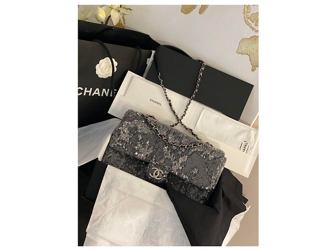 Autre Marque Modello grande glitter senza tempo Grigio - vista 4