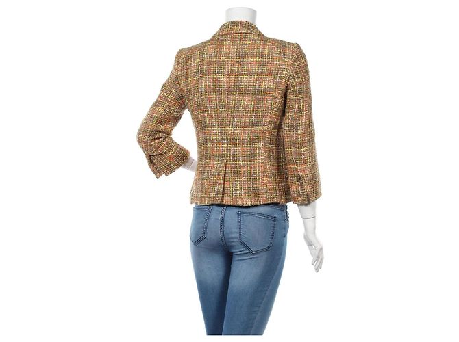 Escada Tweed Blazer Mehrfarbig Größe 36 Mehrfarben - Ansicht 2