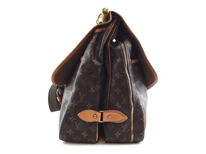 Louis Vuitton Sac Chasse Hunting Monogram Canvas Marrone - vista 3