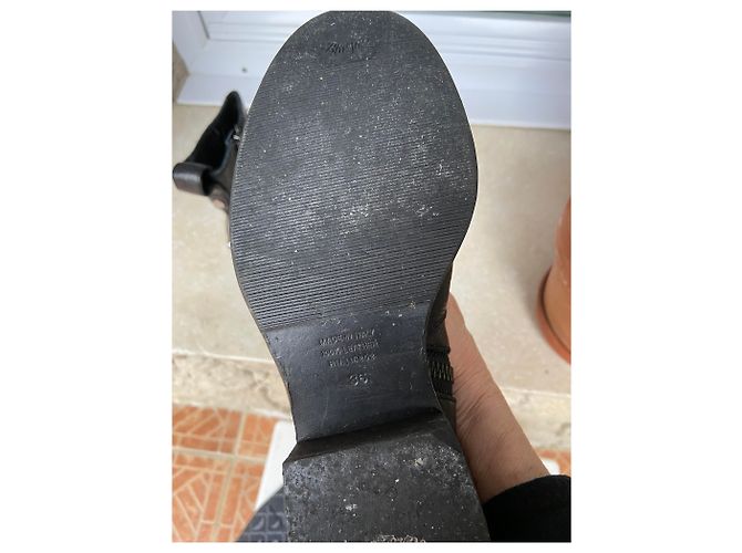 Botas Zadig & Voltaire Empress de piel negra con tachones Negro - vista 4