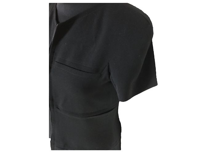 Abito Chanel Nero in Lana con Maniche Corte - vista 5