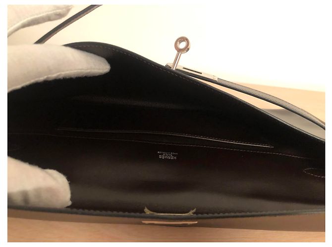 Hermès Hermes Kelly Cut in pelle marrone - vista 6
