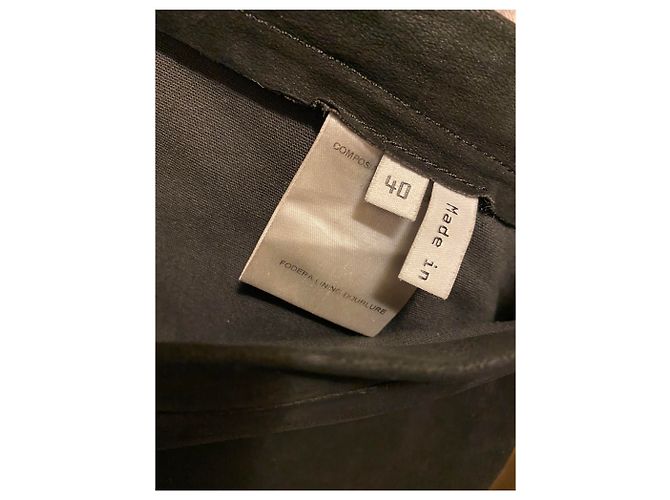 Pantalón pitillo de cuero negro Balenciaga. - vista 10