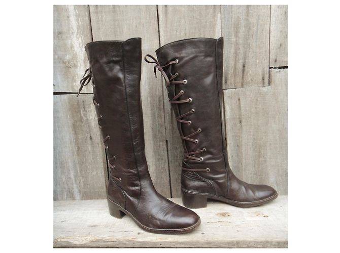 Dries Van Noten Botas Droes Van Noten p 38 Marrón oscuro - vista 4