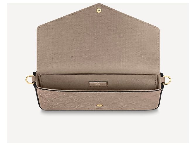 Louis Vuitton Pochette LV felicie nuova Beige - vista 3