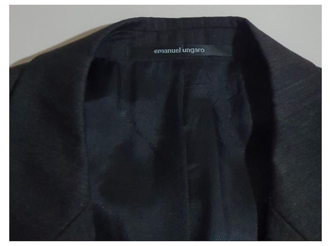 Emanuel Ungaro Grey Wool Blazer - view 6