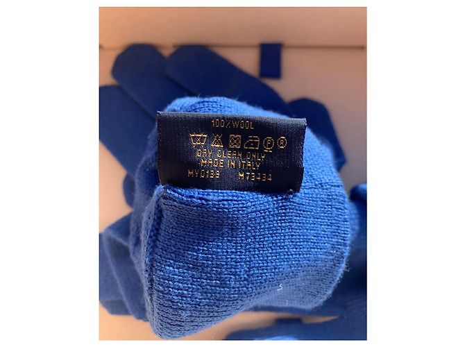 Louis Vuitton Guanti Blu chiaro - vista 2