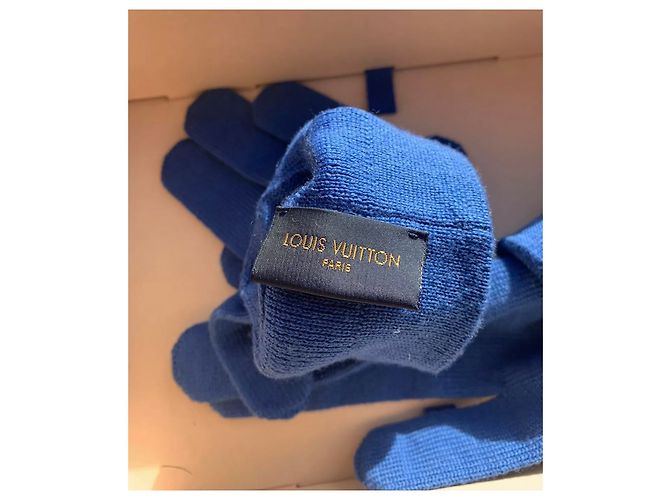 Louis Vuitton Guanti Blu chiaro - vista 3