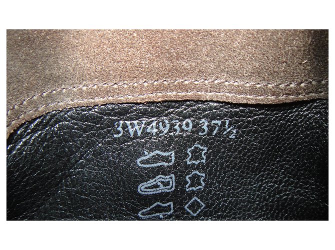 botines prada plisados 38,5 Marrón claro - vista 7