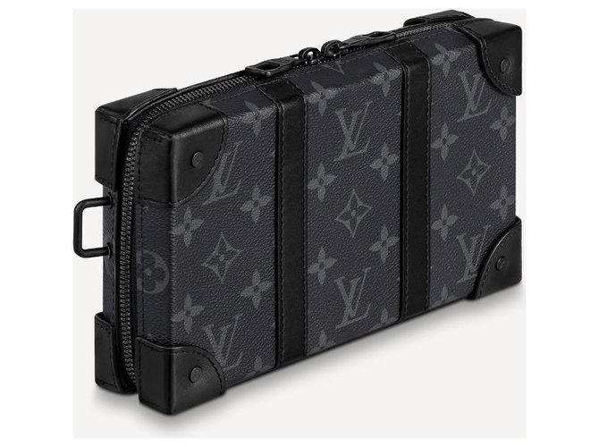 Louis Vuitton Monogram Eclipse Trunk Wallet Grey Leather - view 2