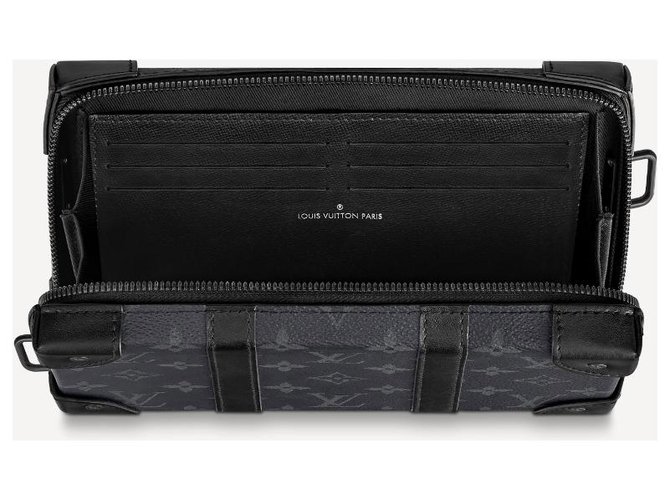Louis Vuitton Monogram Eclipse Trunk Wallet Grey Leather - view 3