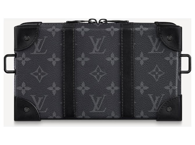 Louis Vuitton Monogram Eclipse Trunk Wallet Grey Leather - view 4