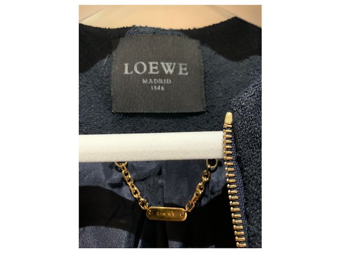 Loewe Navy Blue Rayon Jacket M - view 5