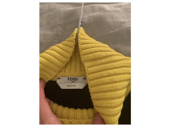 Fendi x Fila Pullover aus Wolle schwarz oversize - Ansicht 2