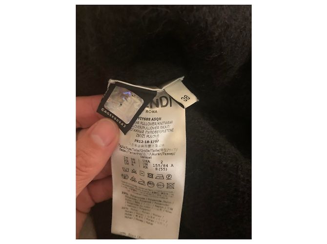 Fendi x Fila Pullover aus Wolle schwarz oversize - Ansicht 3