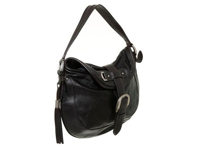 Borsa Bally in pelle marrone scuro - vista 2
