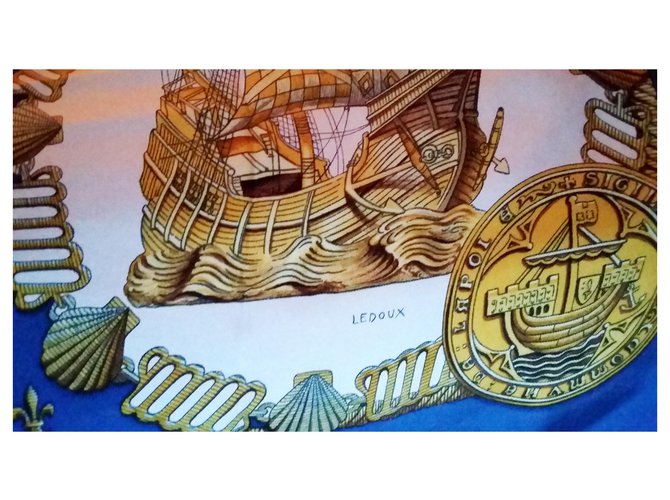 Hermès Die goldenen Schiffe. Ledoux. Blau - Ansicht 3