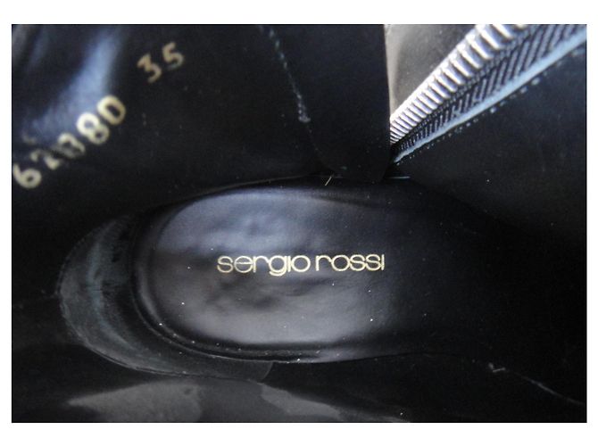 Botines Sergio Rossi p 36 Negro - vista 8