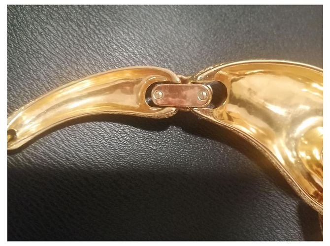 Collana a catena Christian Dior placcata oro D'oro - vista 10