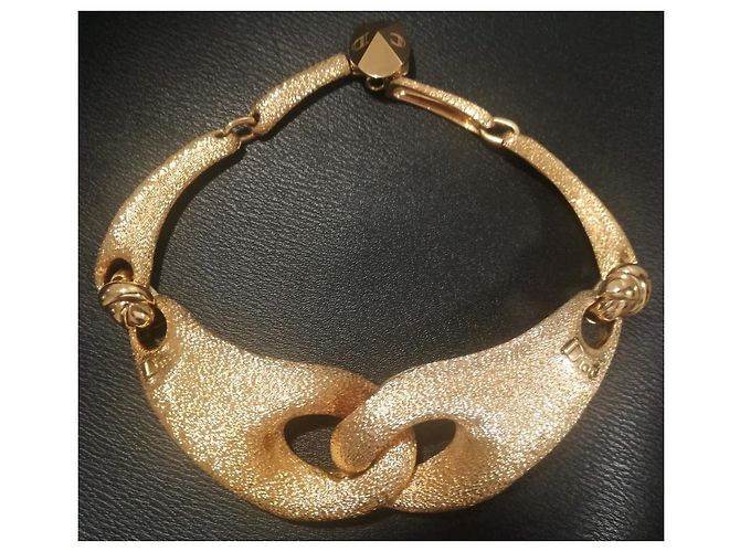 Collana a catena Christian Dior placcata oro D'oro - vista 11