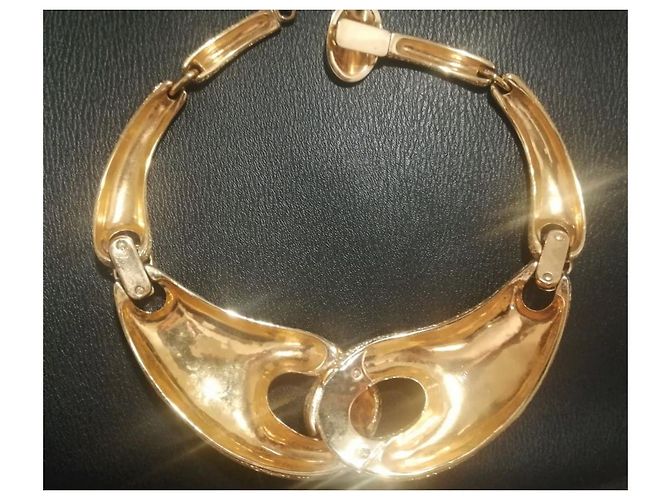 Collana a catena Christian Dior placcata oro D'oro - vista 5
