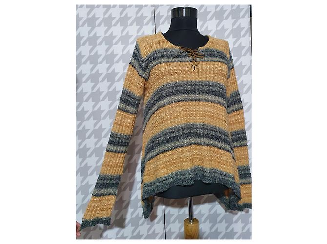 Ralph Lauren Pullover aus Leinen und Seide Mehrfarben - Ansicht 2