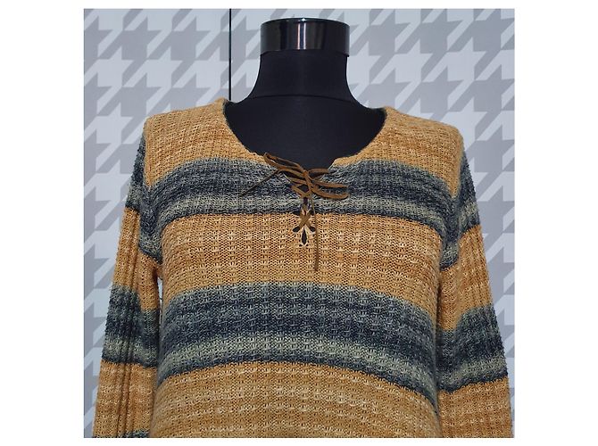 Ralph Lauren Pullover aus Leinen und Seide Mehrfarben - Ansicht 3