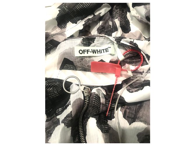 Off White Off-White 2013 Kapuzenparka Schwarz Weiß Grau - Ansicht 3