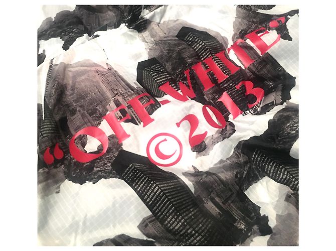 Off White Off-White 2013 Kapuzenparka Schwarz Weiß Grau - Ansicht 4