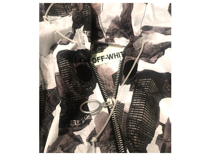 Off White Off-White 2013 Kapuzenparka Schwarz Weiß Grau - Ansicht 6