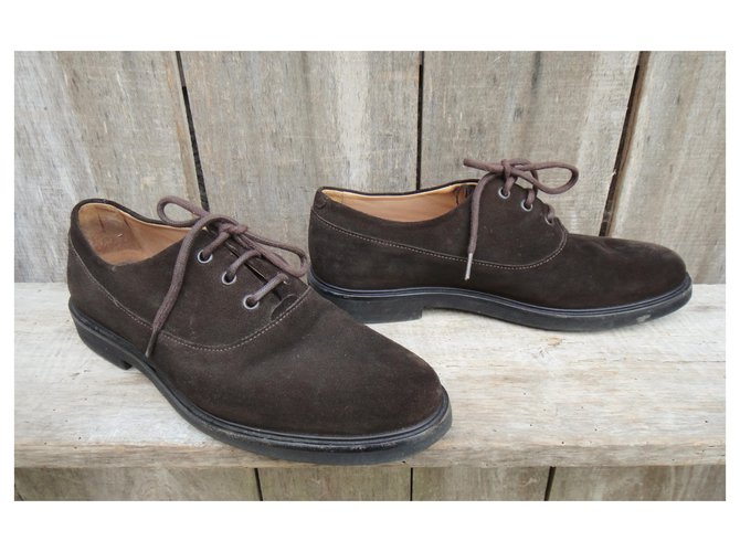 Richelieu Apc scarpe stringate marrone scuro scamosciate 43 - vista 4
