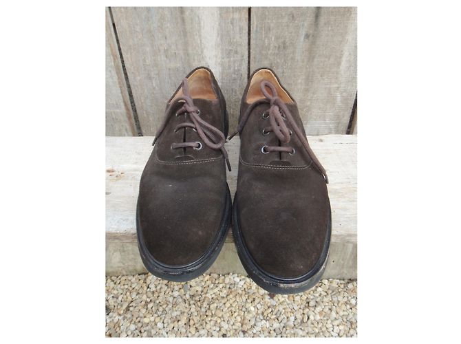 Richelieu Apc scarpe stringate marrone scuro scamosciate 43 - vista 5