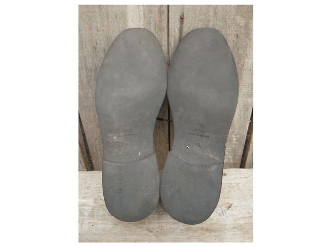 Richelieu Apc scarpe stringate marrone scuro scamosciate 43 - vista 7