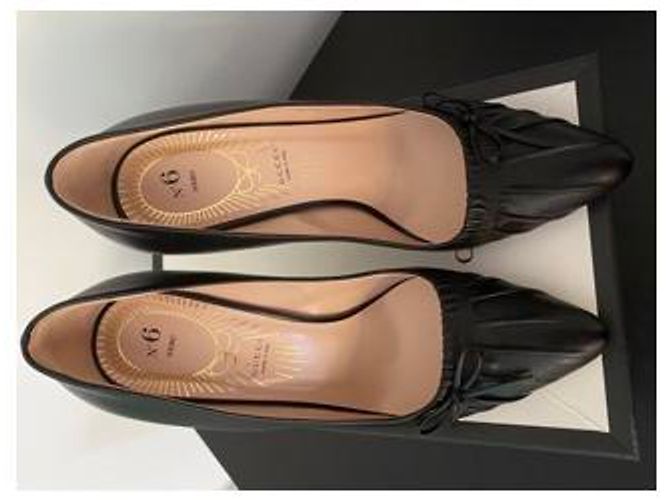 Décolleté Gucci Charlotte Nappa in pelle nera Nero - vista 2
