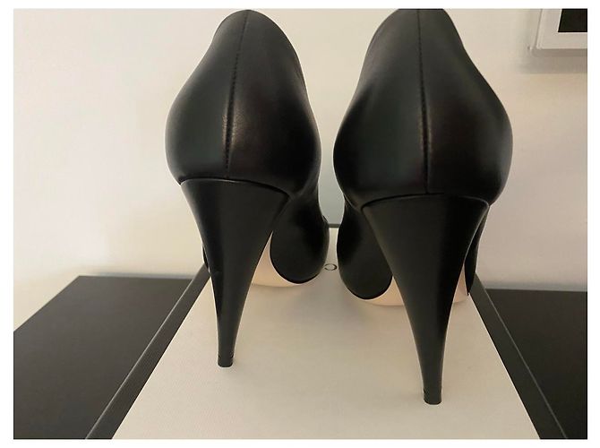 Décolleté Gucci Charlotte Nappa in pelle nera Nero - vista 3