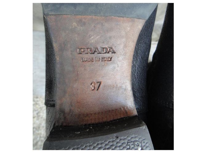 Botas de montar Prada p 38 en cuero blando Negro - vista 7