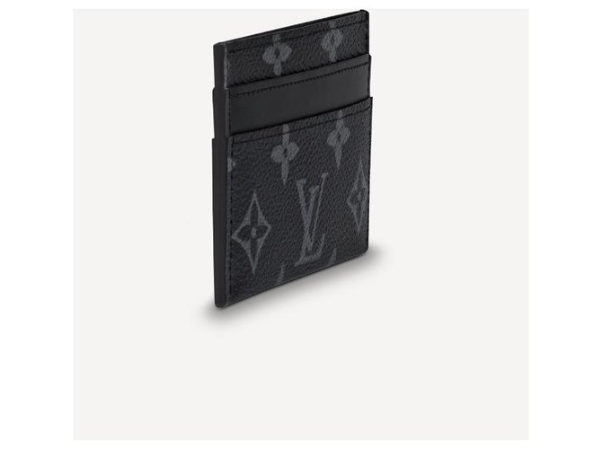 Louis Vuitton LV Card holder eclipse Grey - view 2