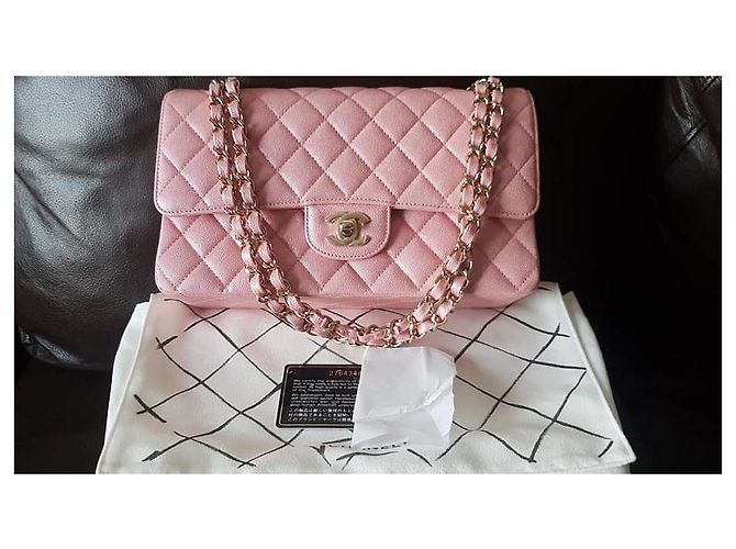 Chanel Classic Medium / Large Rabat Rose - vue 6