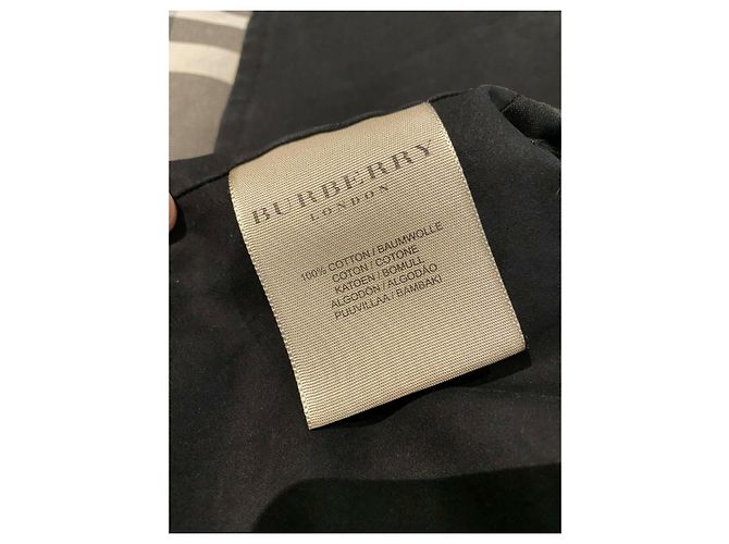 Burberry Gabardina con capucha y forro de cuadros nova Negro - vista 16