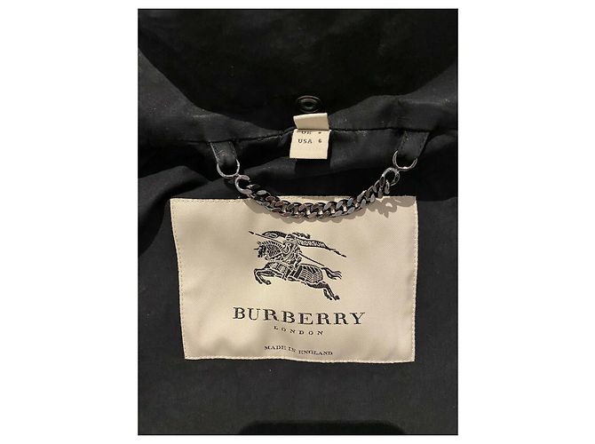 Burberry Gabardina con capucha y forro de cuadros nova Negro - vista 17